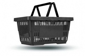 PL - 702\ корзина пластиковая черная, 20 л